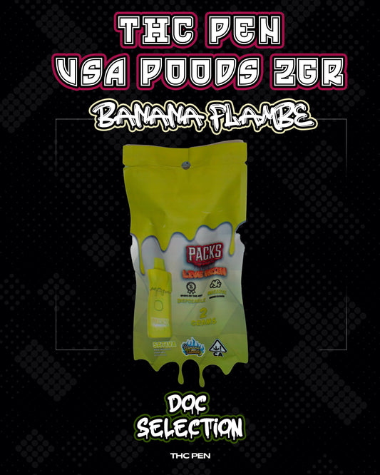 𝙏𝙃𝘾 𝙑𝘼𝙋𝙀 2gr 𝘽𝙮 𝙋𝘼𝘾𝙆𝙎 𝙋𝙊𝙊𝘿𝙎 - 𝘽𝘼𝙉𝘼𝙉𝘼 𝙁𝙇𝘼𝙈𝘽𝙀